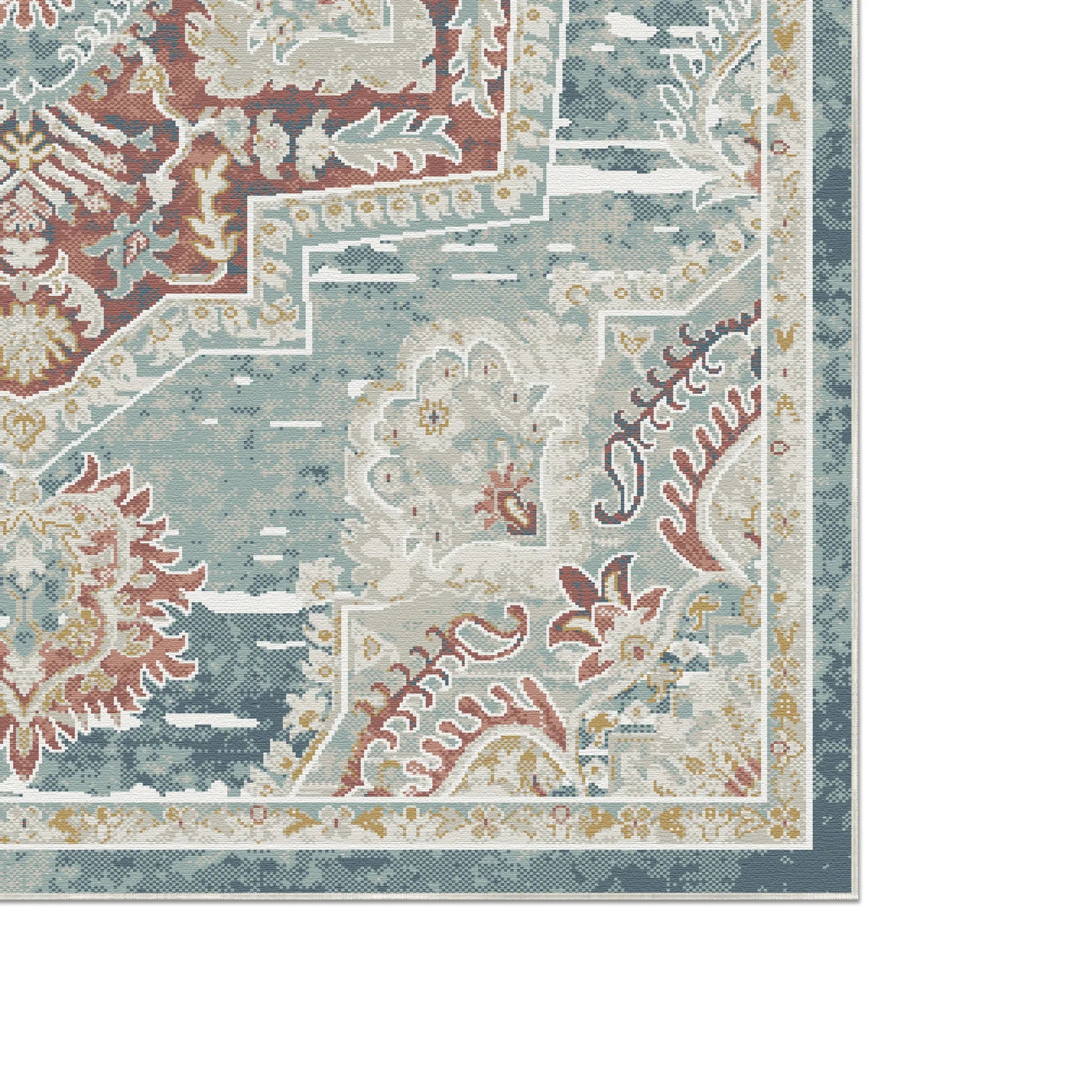 Sapphire Crest Mosaic Blue