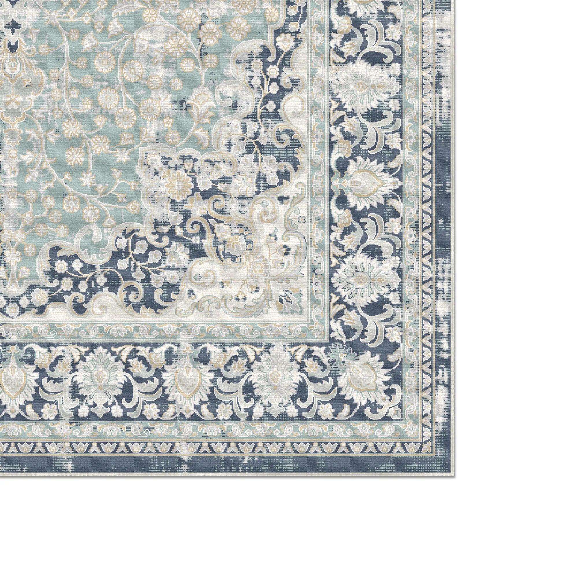 Vintage Navy Sage Rug