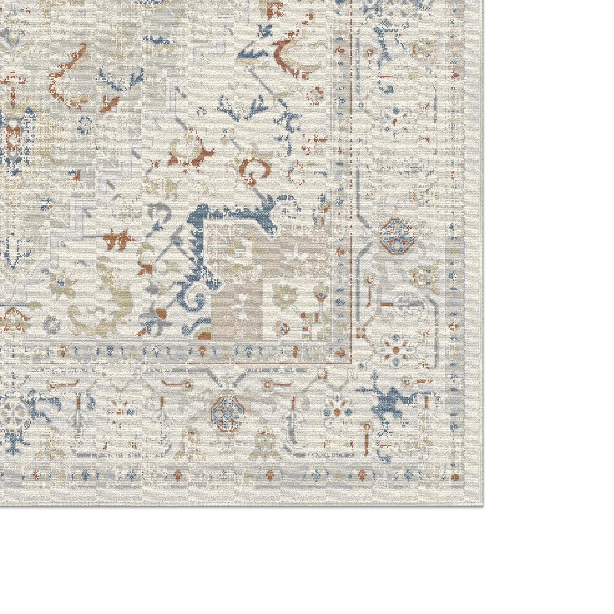 Ivory Terracotta Heritage Rug
