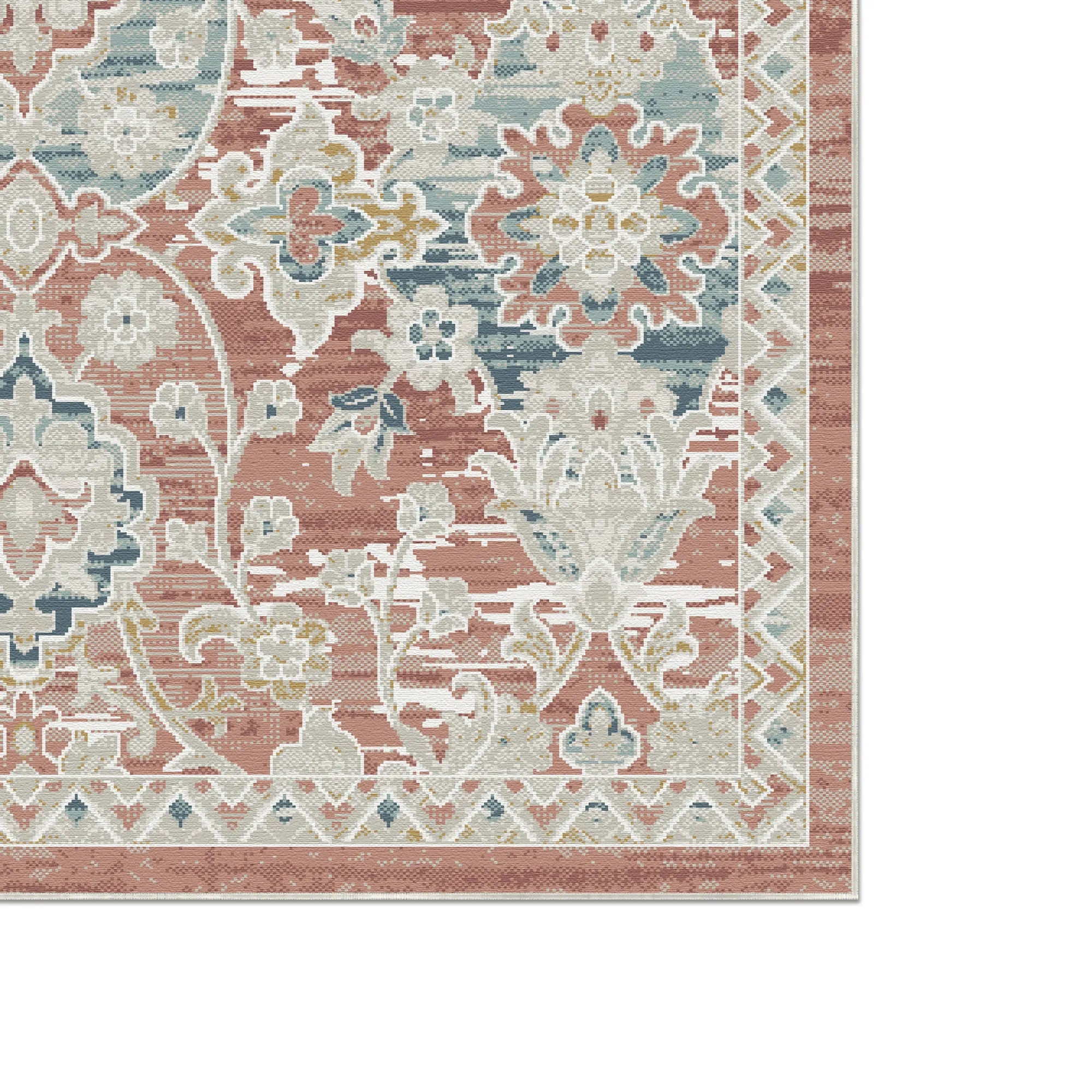 Dynasty Trellis Floral Terracotta