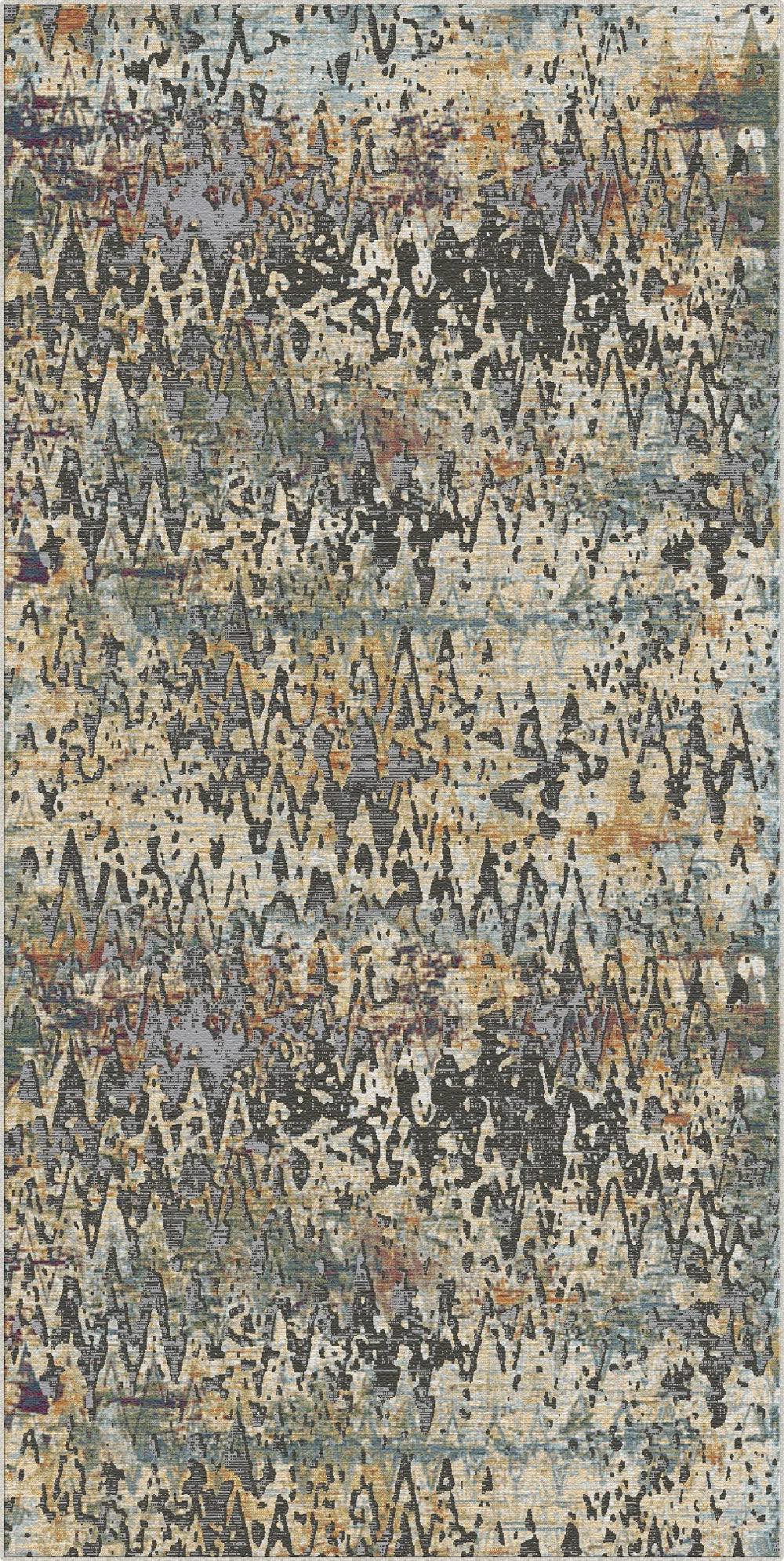 Reykjavik Pulse Abstract Washable Rug