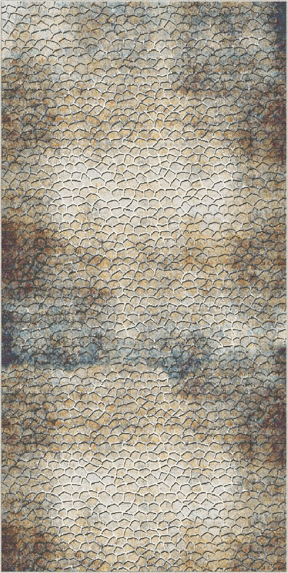 Essaouira Coast Abstract Washable Rug