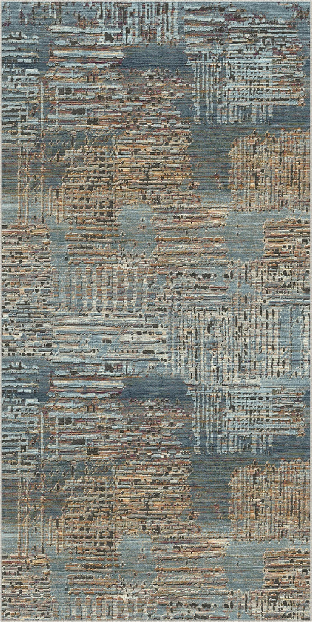 Frankfurt Urban Abstract Washable Rug