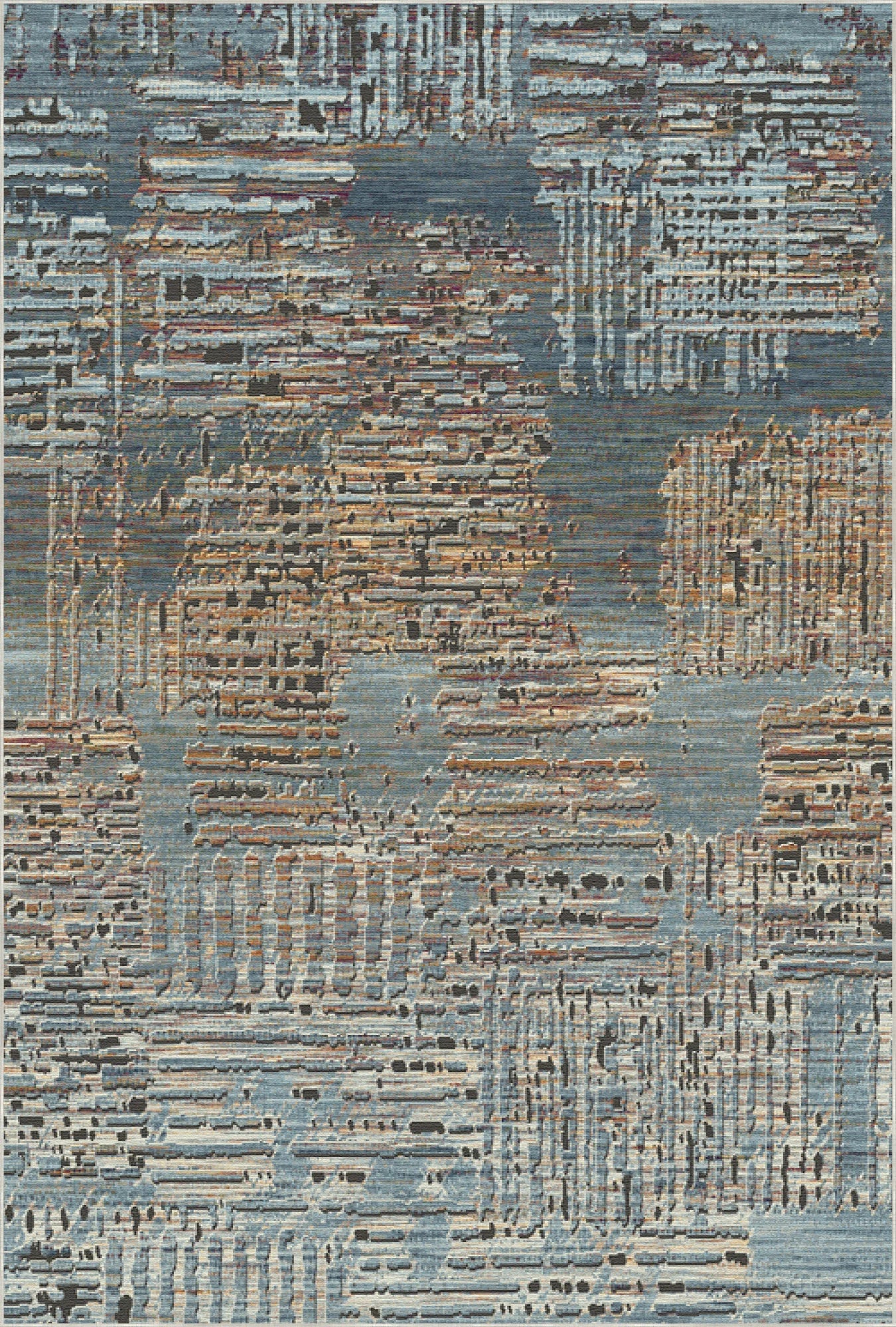 Frankfurt Urban Abstract Washable Rug