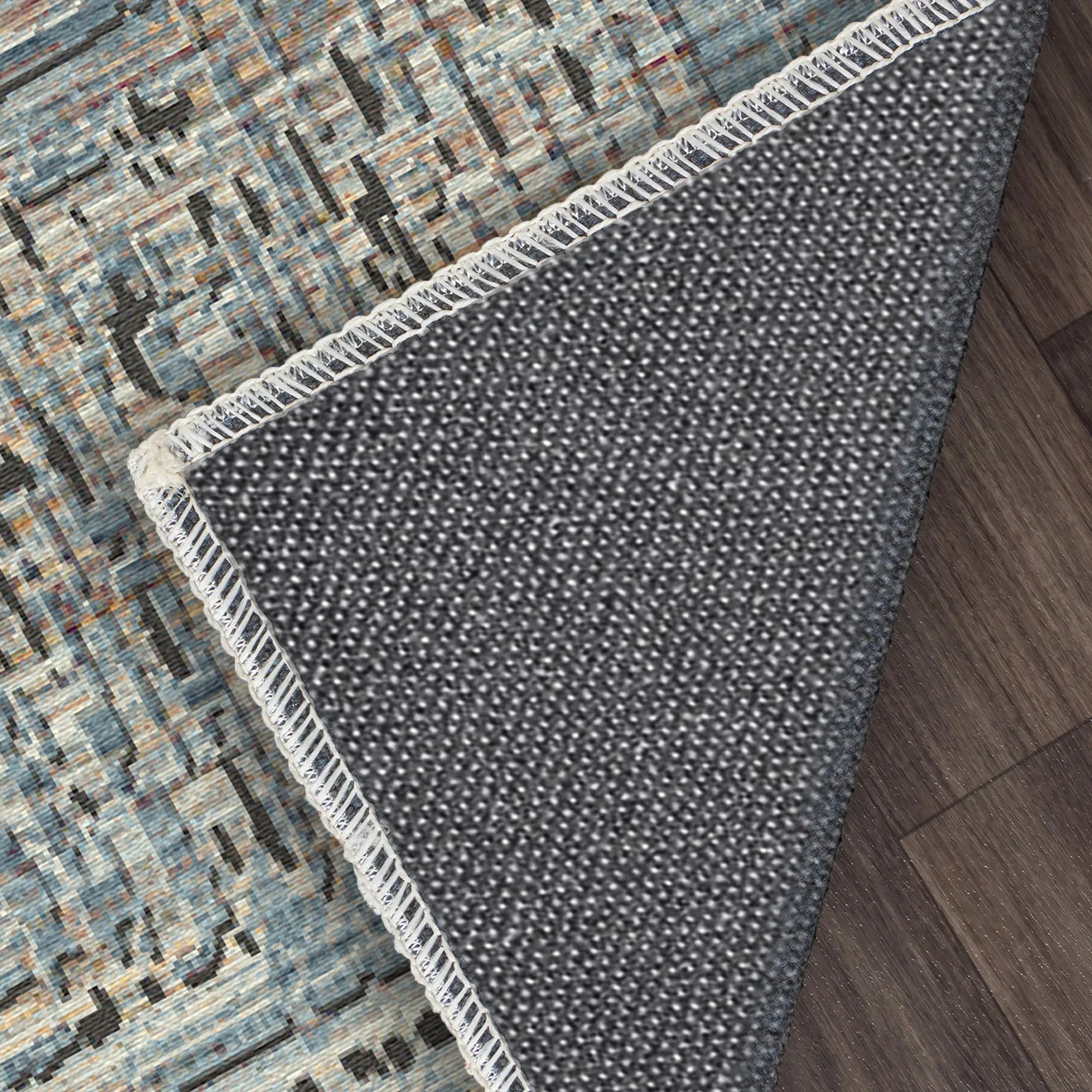 Frankfurt Urban Abstract Washable Rug