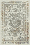 Santorini Ivory Geometric Traditional Rug Ivory