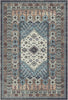 Turin Slate Palatial Medallion Washable Rug 