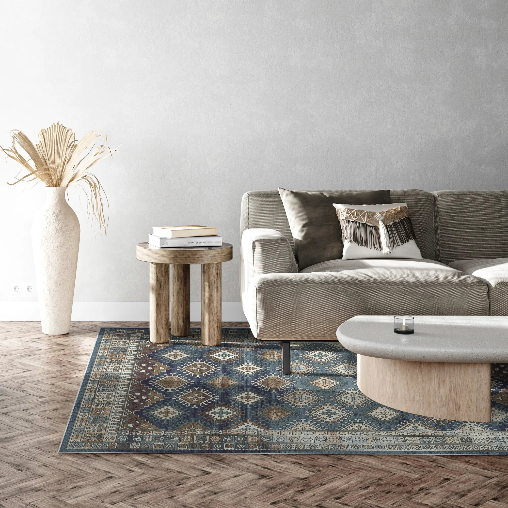 Carthage Indigo Tribal Rug