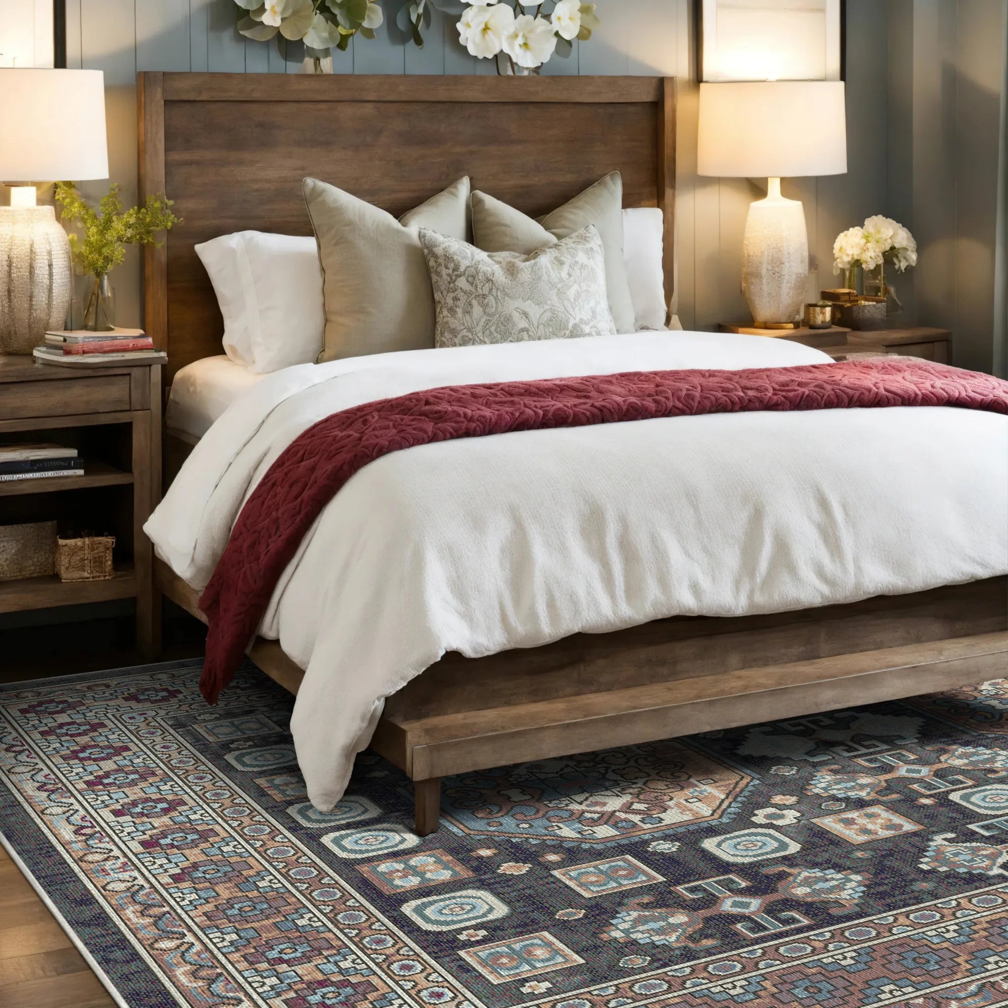 Isfahan Midnight Washable Rug