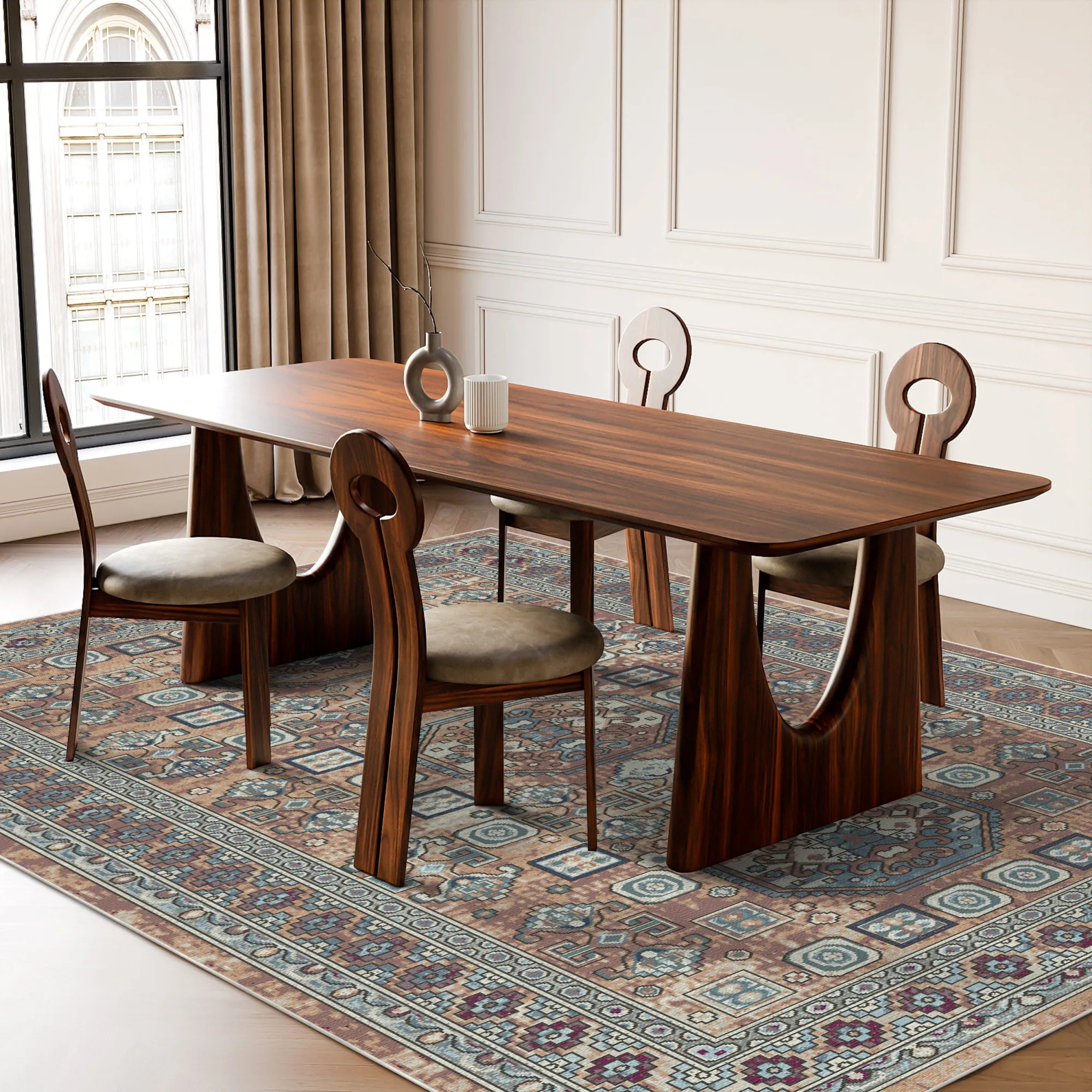 Granada Rust Washable Rug