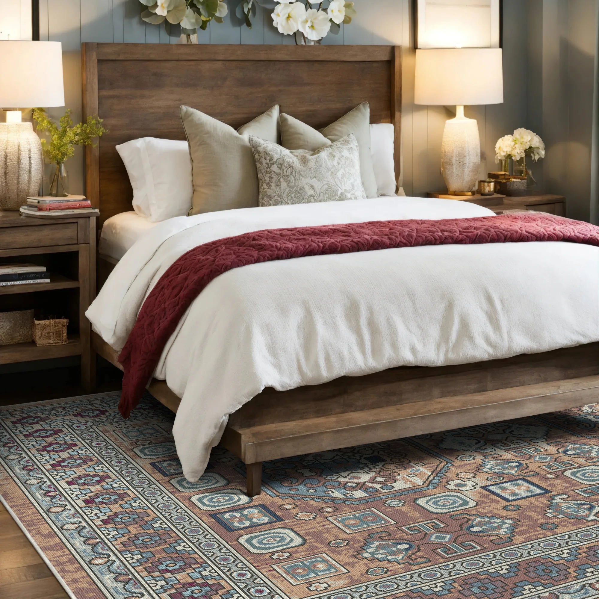 Granada Rust Washable Rug