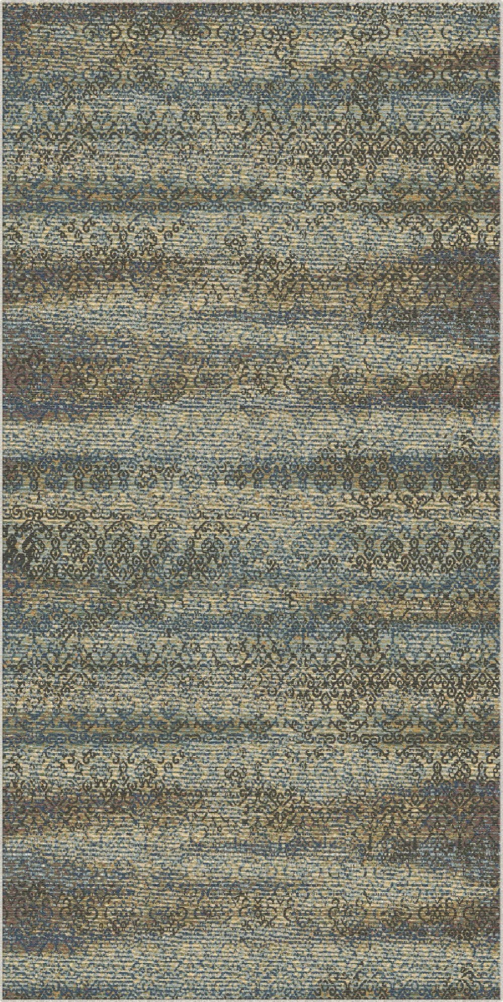 Venice Blue Abstract Rug