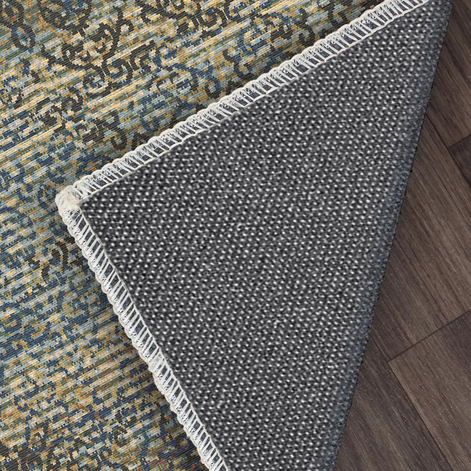 Venice Blue Abstract Rug