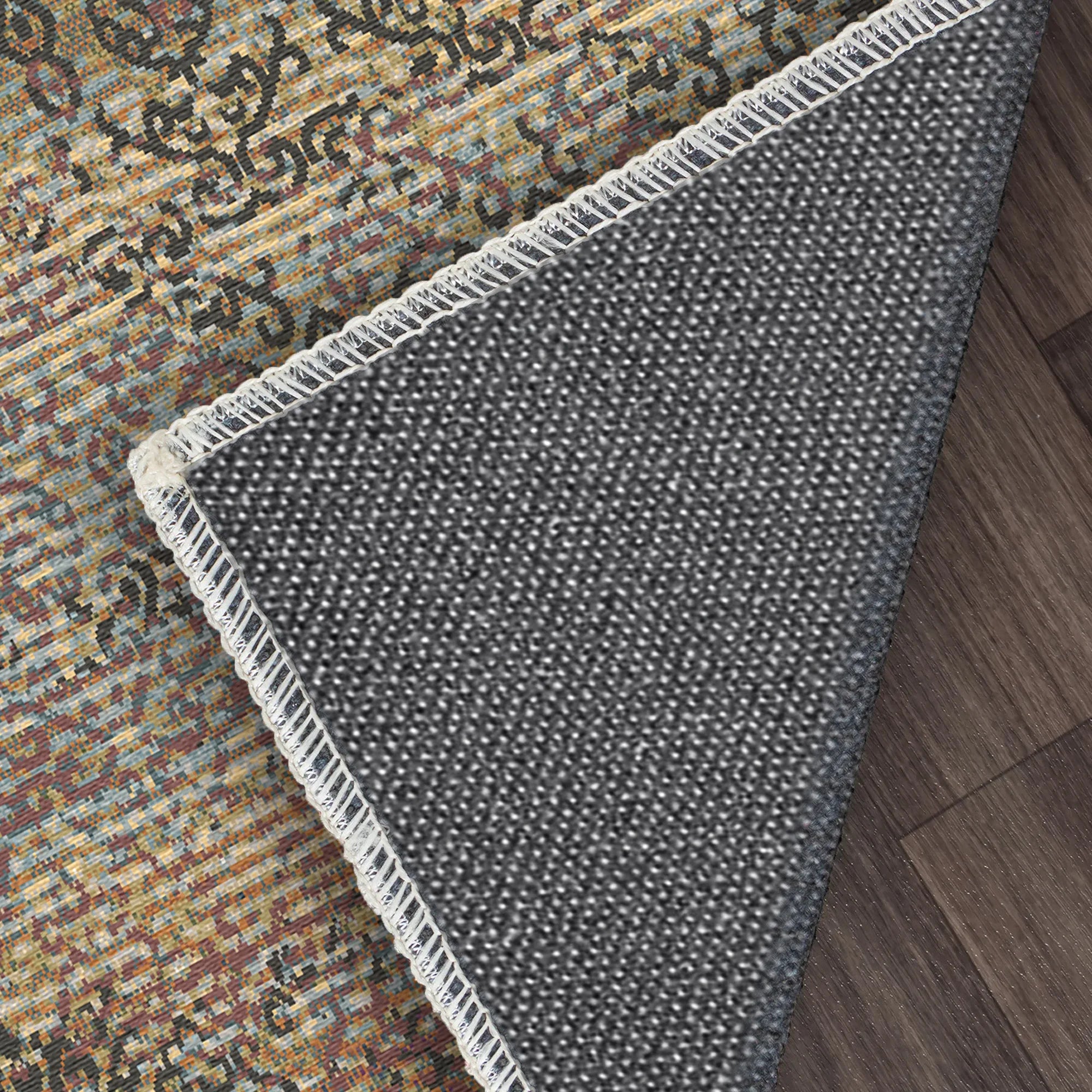 Bologna Rust Abstract Rug