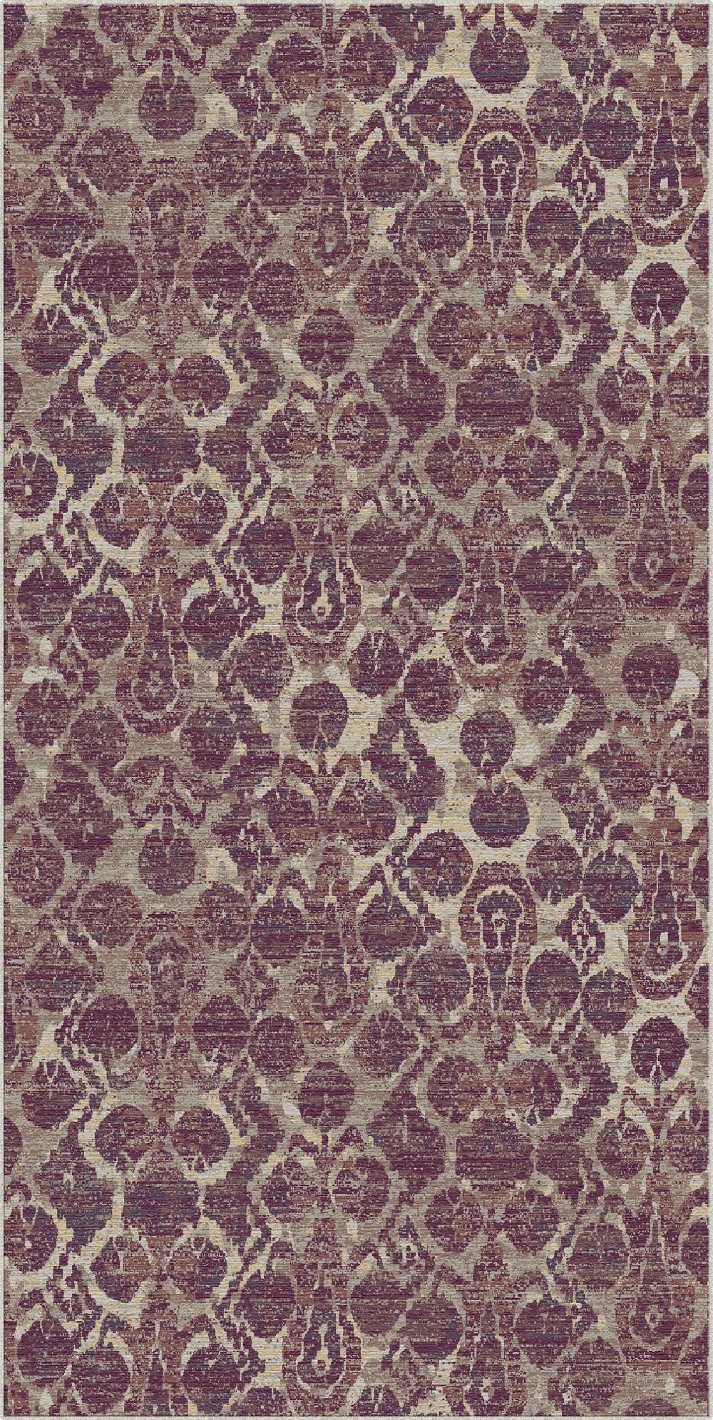 Bukhara Plum Ikat Rug