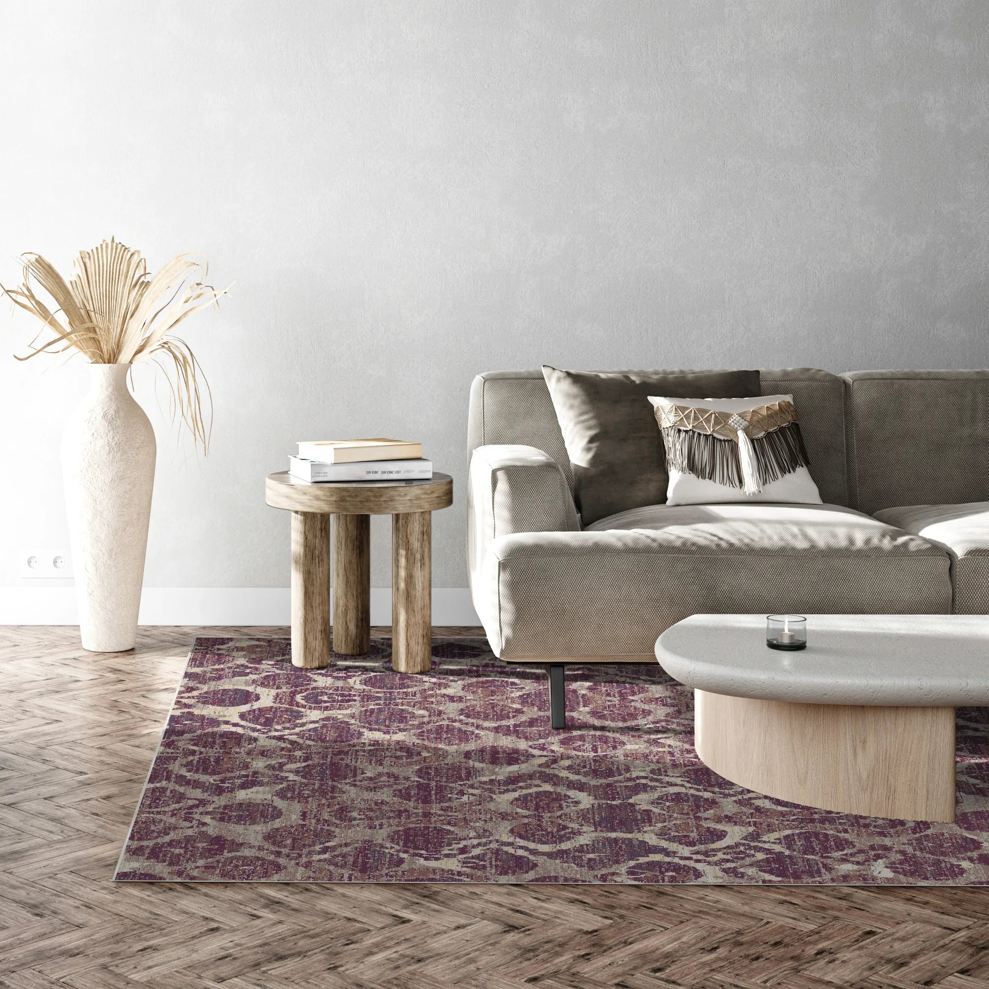 Bukhara Plum Ikat Rug