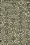 Galway Sage Ikat Washable Rug Olive Green