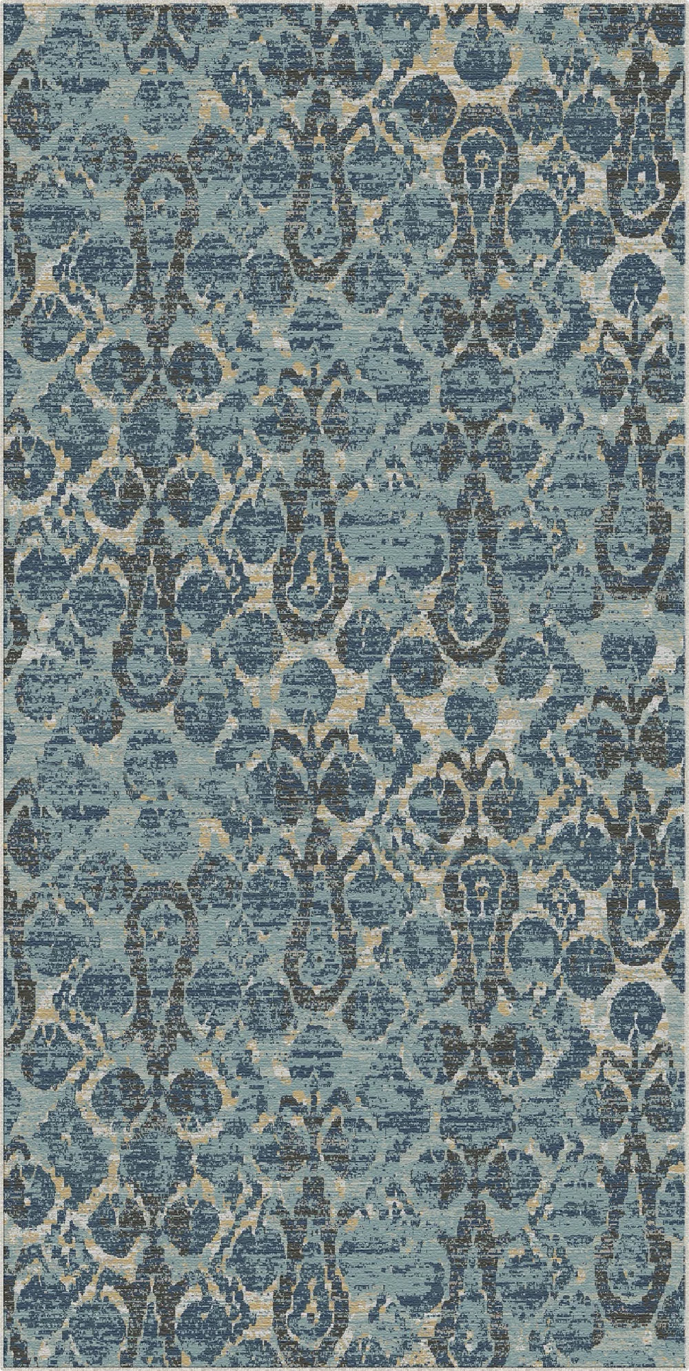 Dubrovnik Blue Ikat Rug