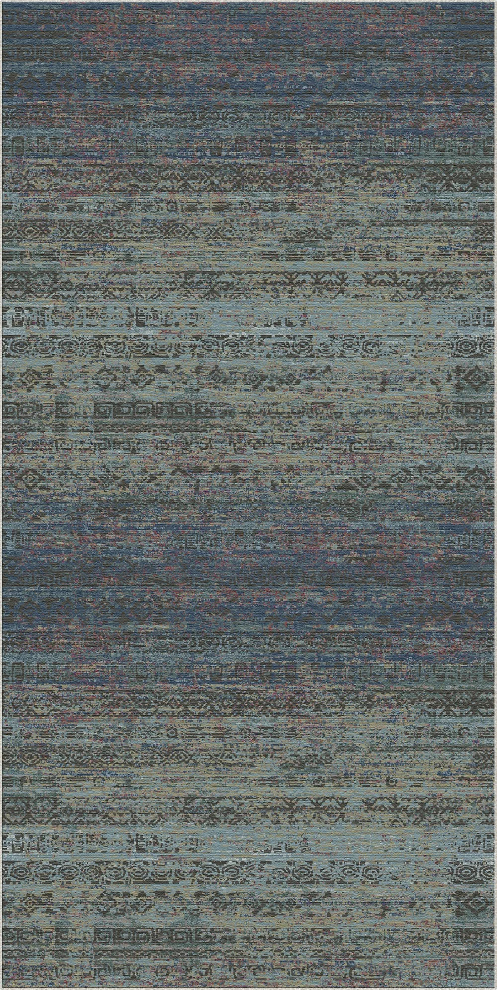 Antelope Canyon Abstract Tribal Rug