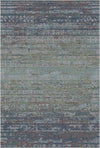 Iceland Silver Abstract Tribal Rug Light Blue