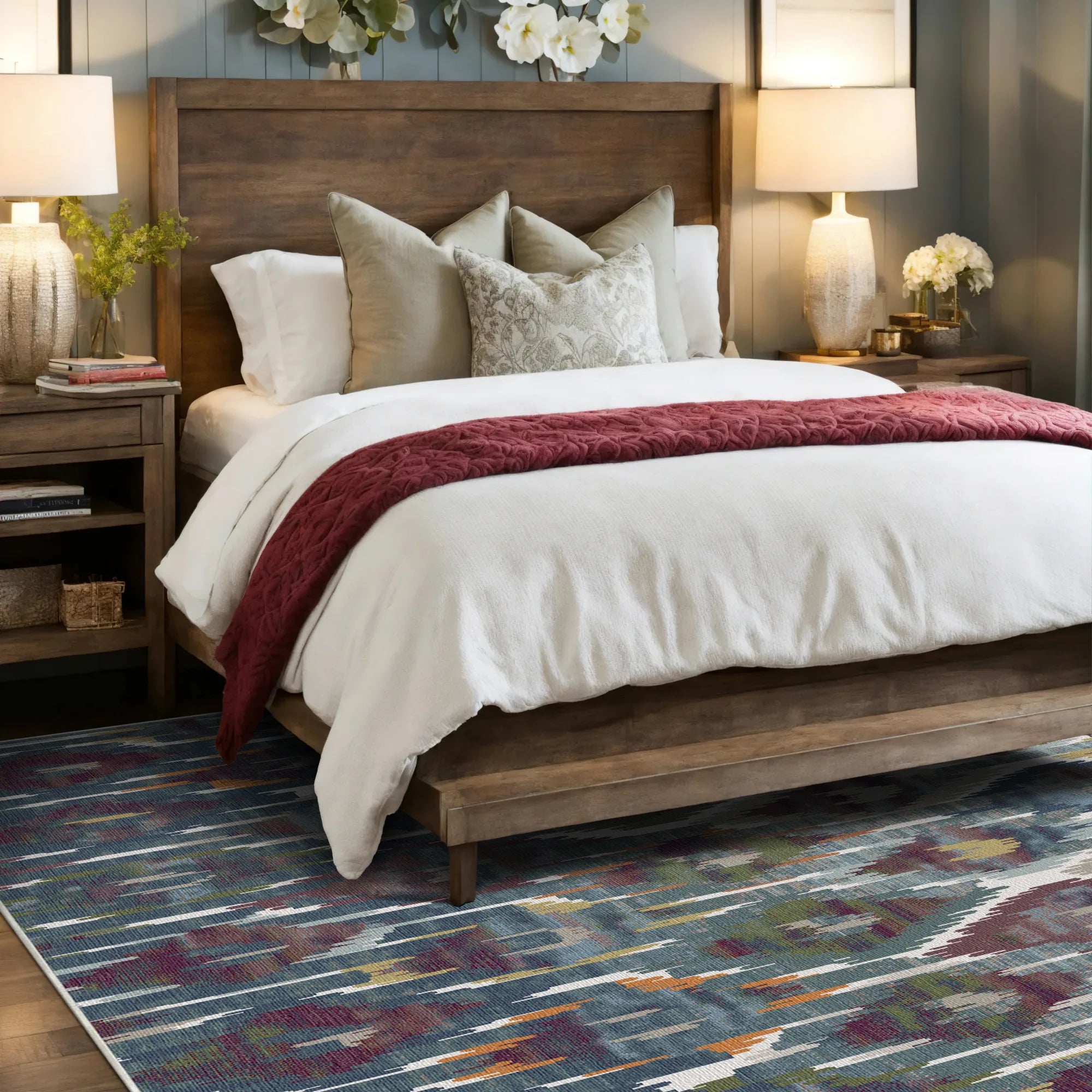 Casablanca Ivory Ikat Rug