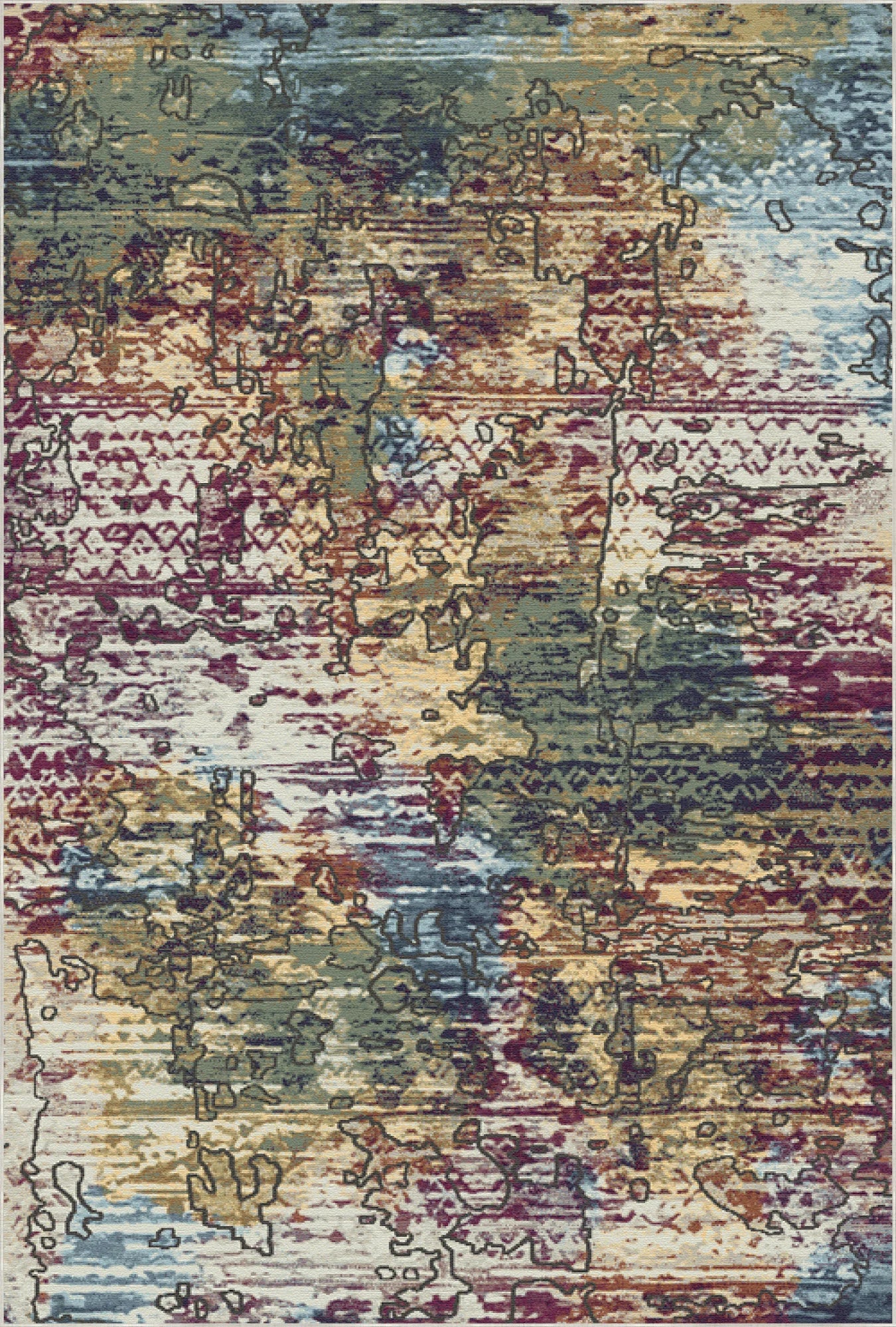 Sedona Abstract Tribal Rug