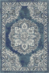 Valencia Blue Heritage Medallion Rug Blue