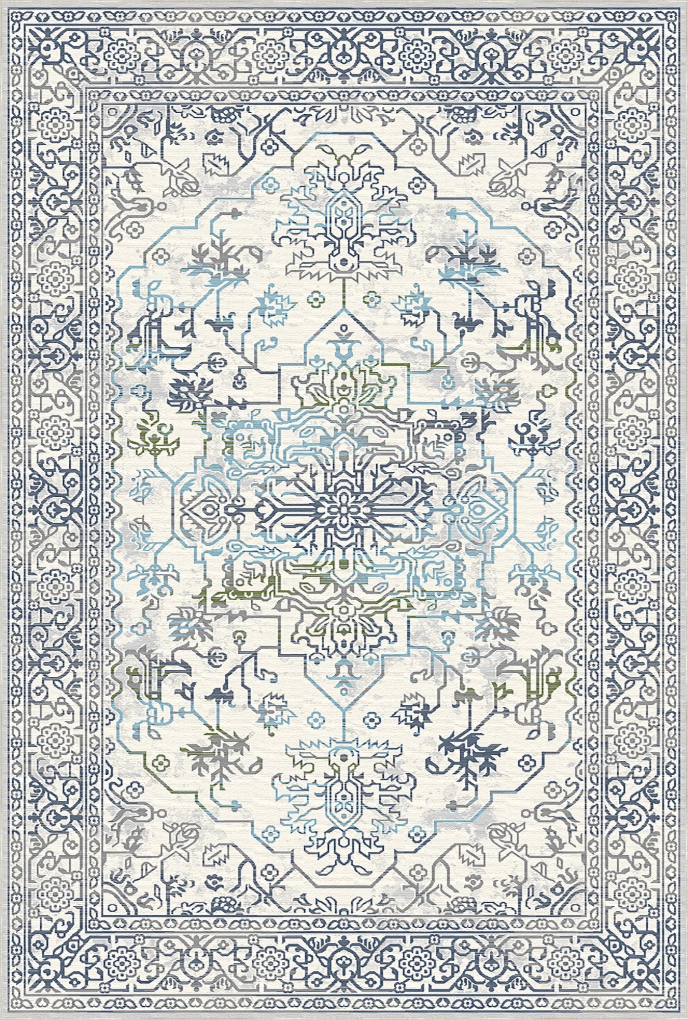Stockholm Azure Heritage Rug
