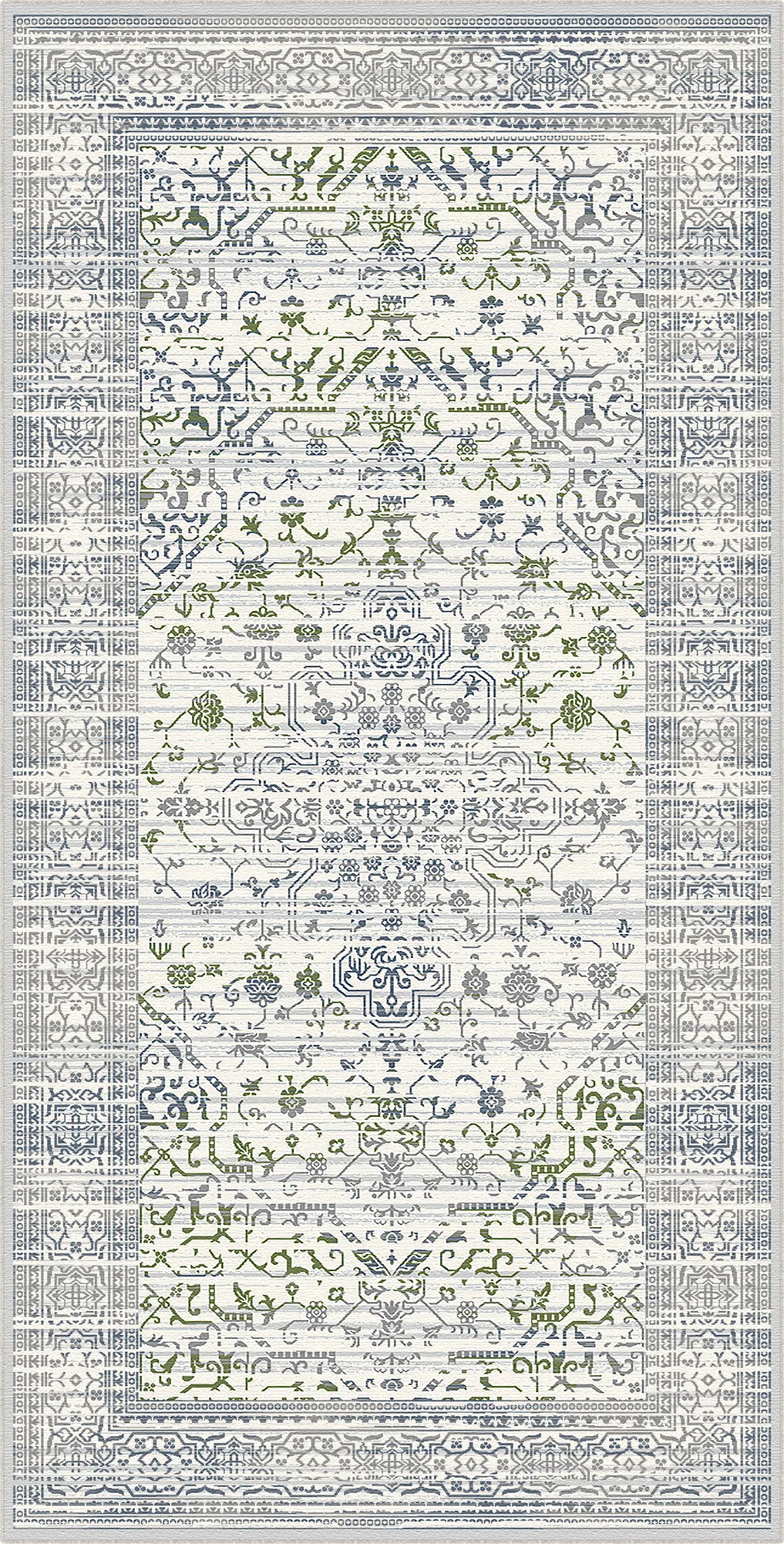 Olympus Garden Floral Washable Rug
