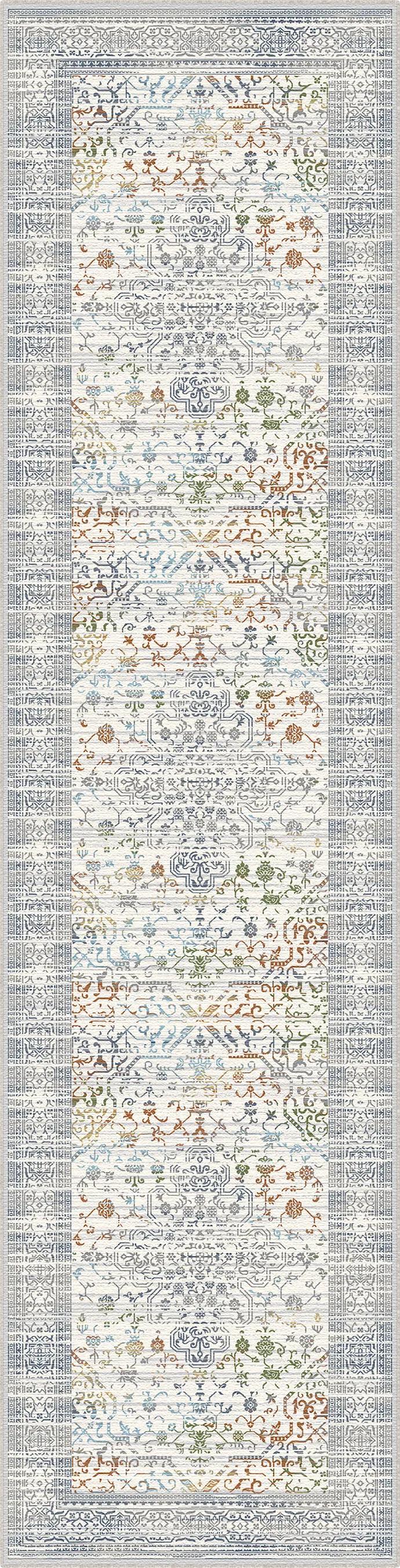 Olympus Autumn Floral Washable Rug