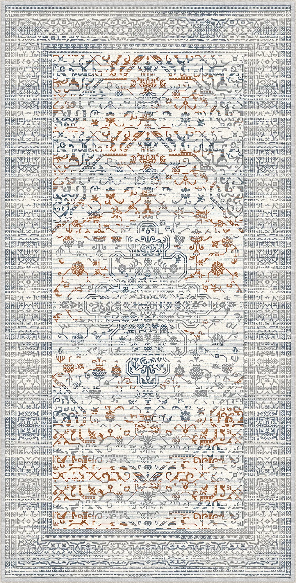Olympus Terra Floral Washable Rug