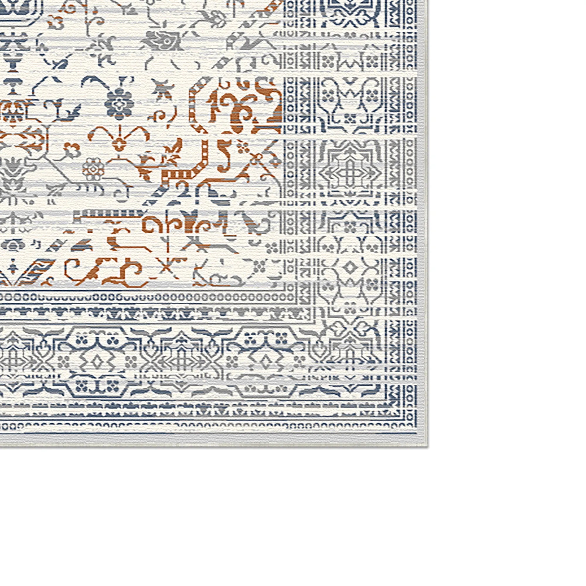 Olympus Terra Floral Washable Rug