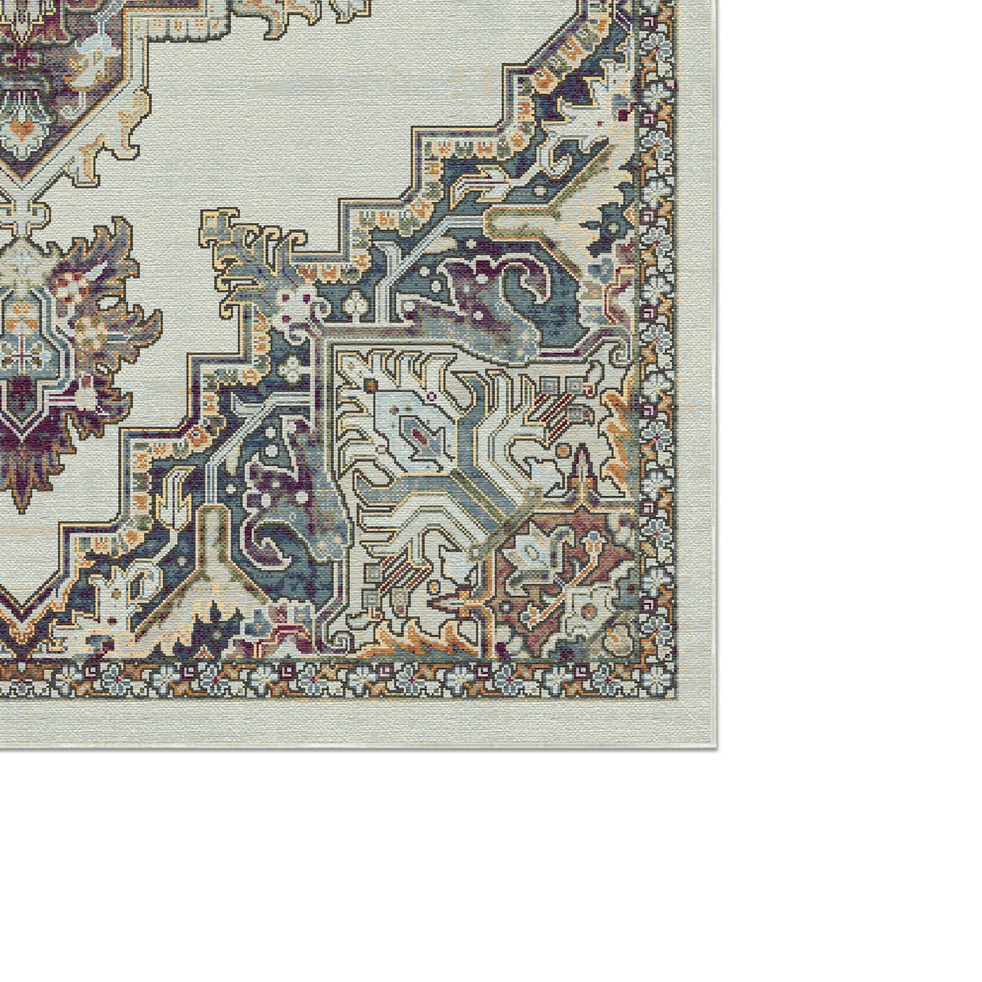 Petra Alabaster Traditional Sunburst Rug