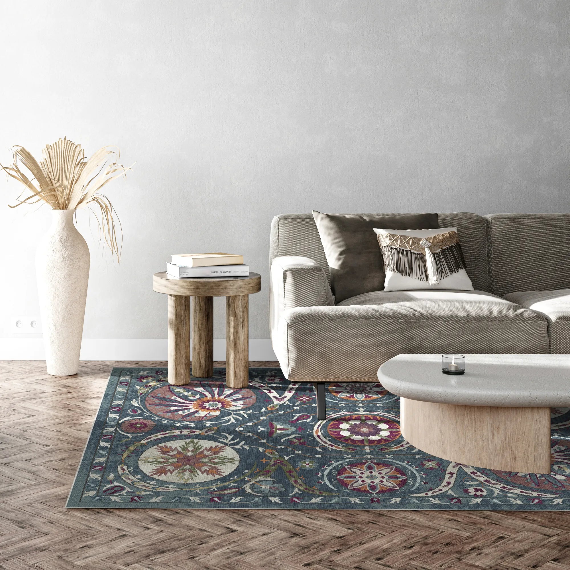 Bukhara Sky Exotic Medallion Rug