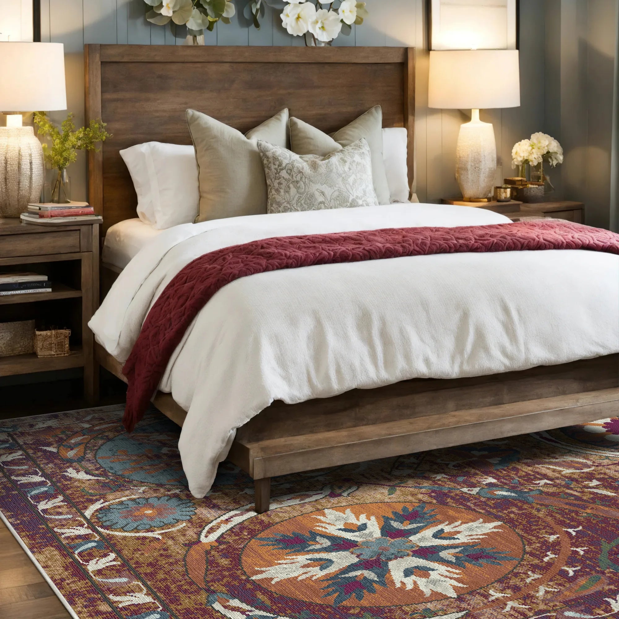 Bukhara Earth Exotic Medallion Rug