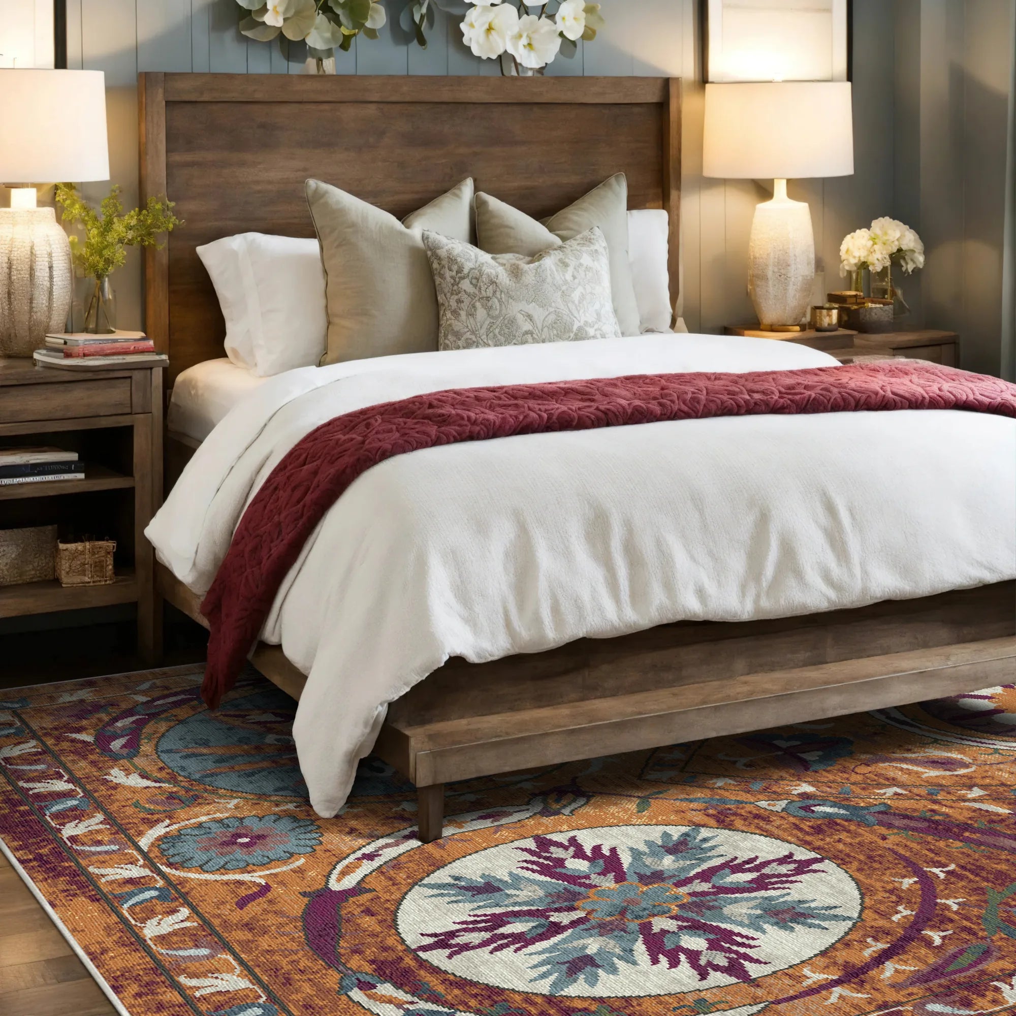 Bukhara Saffron Exotic Medallion Rug
