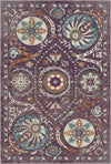 Bukhara Mulberry Exotic Medallion Rug Plum