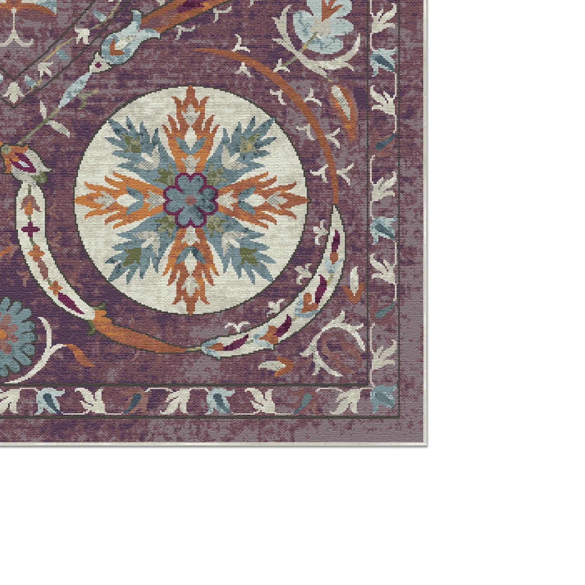 Bukhara Mulberry Exotic Medallion Rug