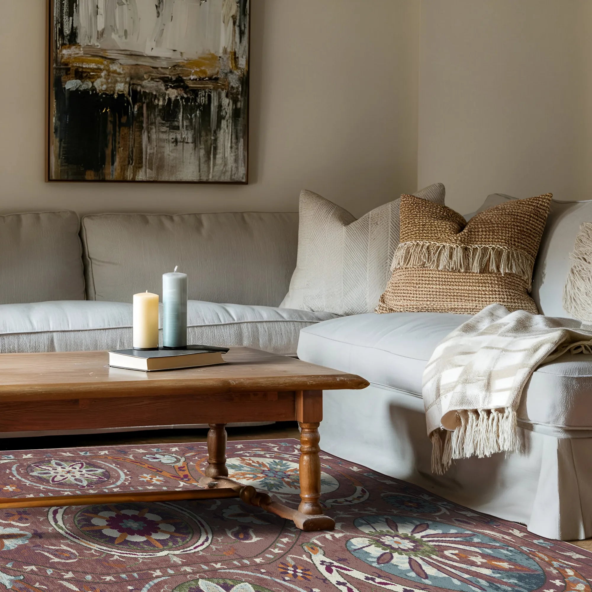 Bukhara Rose Exotic Medallion Rug