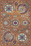 Bukhara Canyon Exotic Medallion Rug Orange