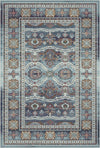 Kashgar Moon Tribal Rosette Rug Indigo