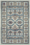 Kashgar Aura Tribal Rosette Rug Azure