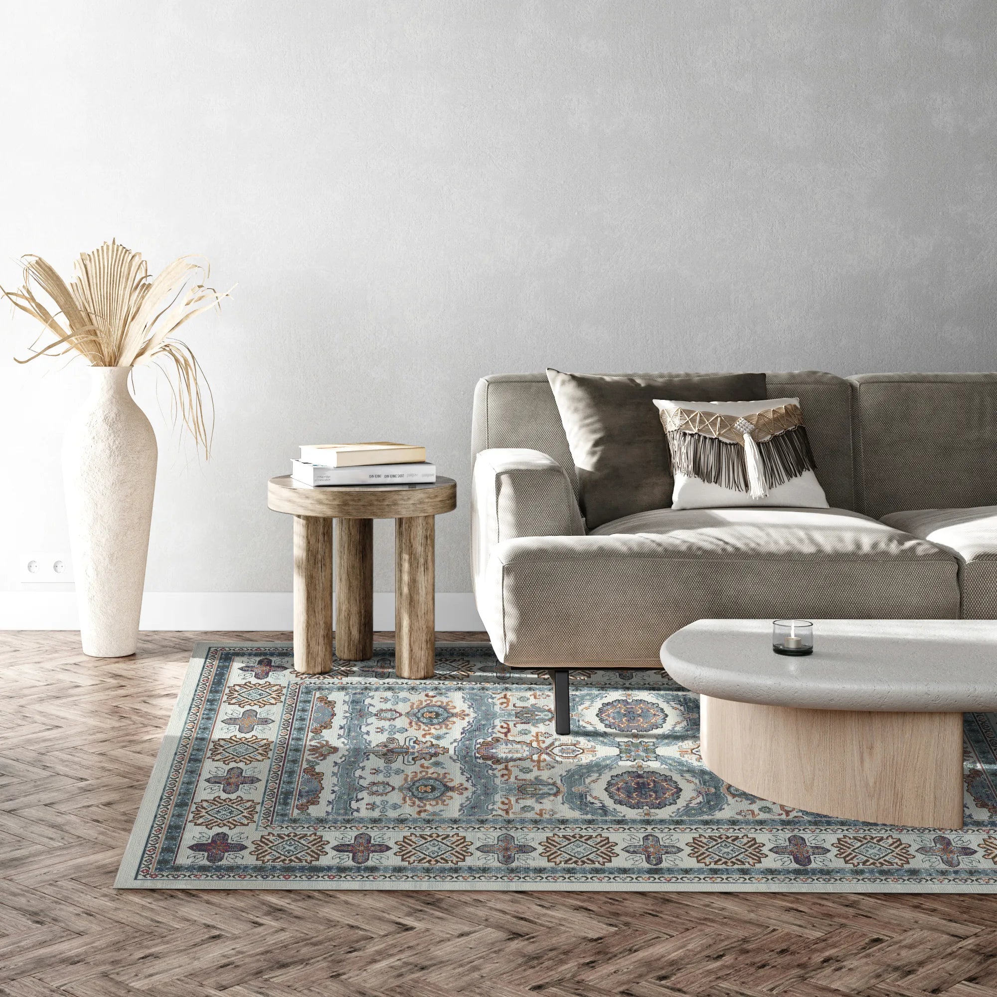 Kashgar Aura Tribal Rosette Rug