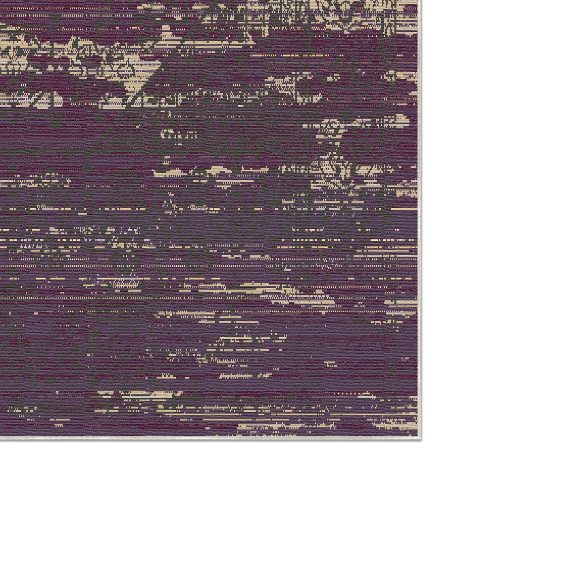 Mystic Glitch Abstract Textural Rug