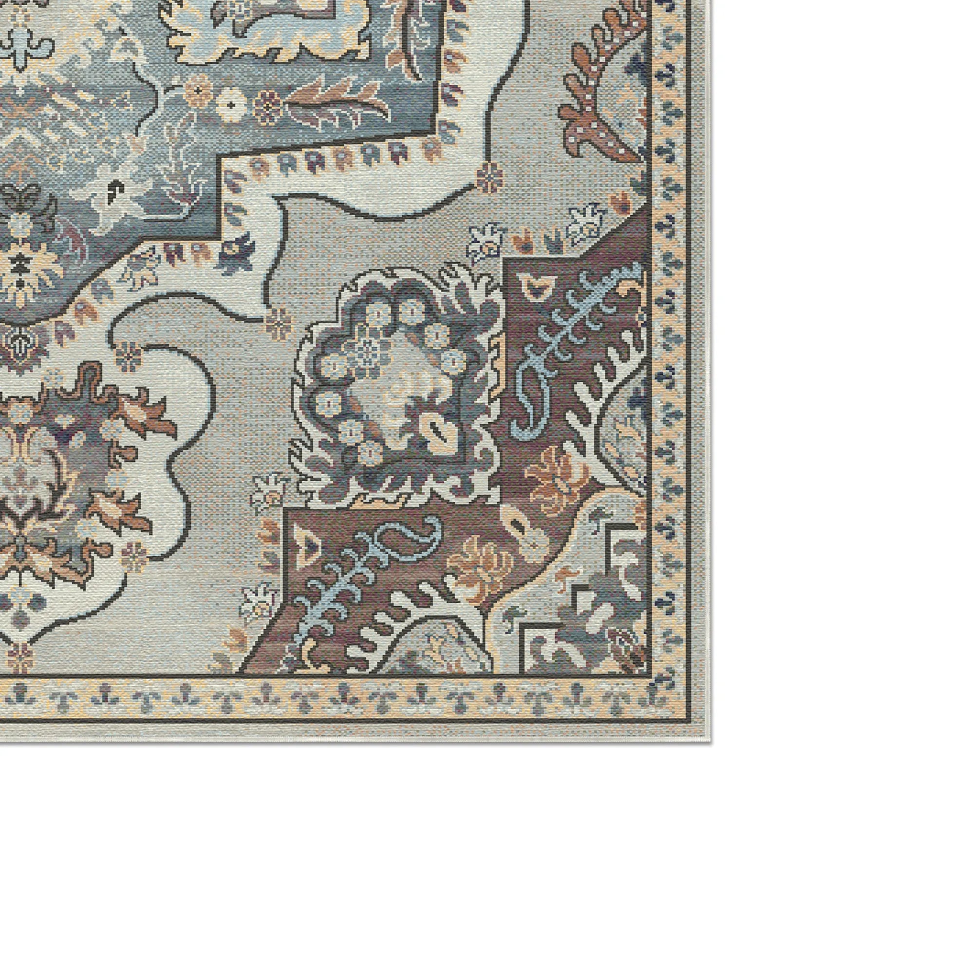 Sultanic Ivory Royal Medallion Rug