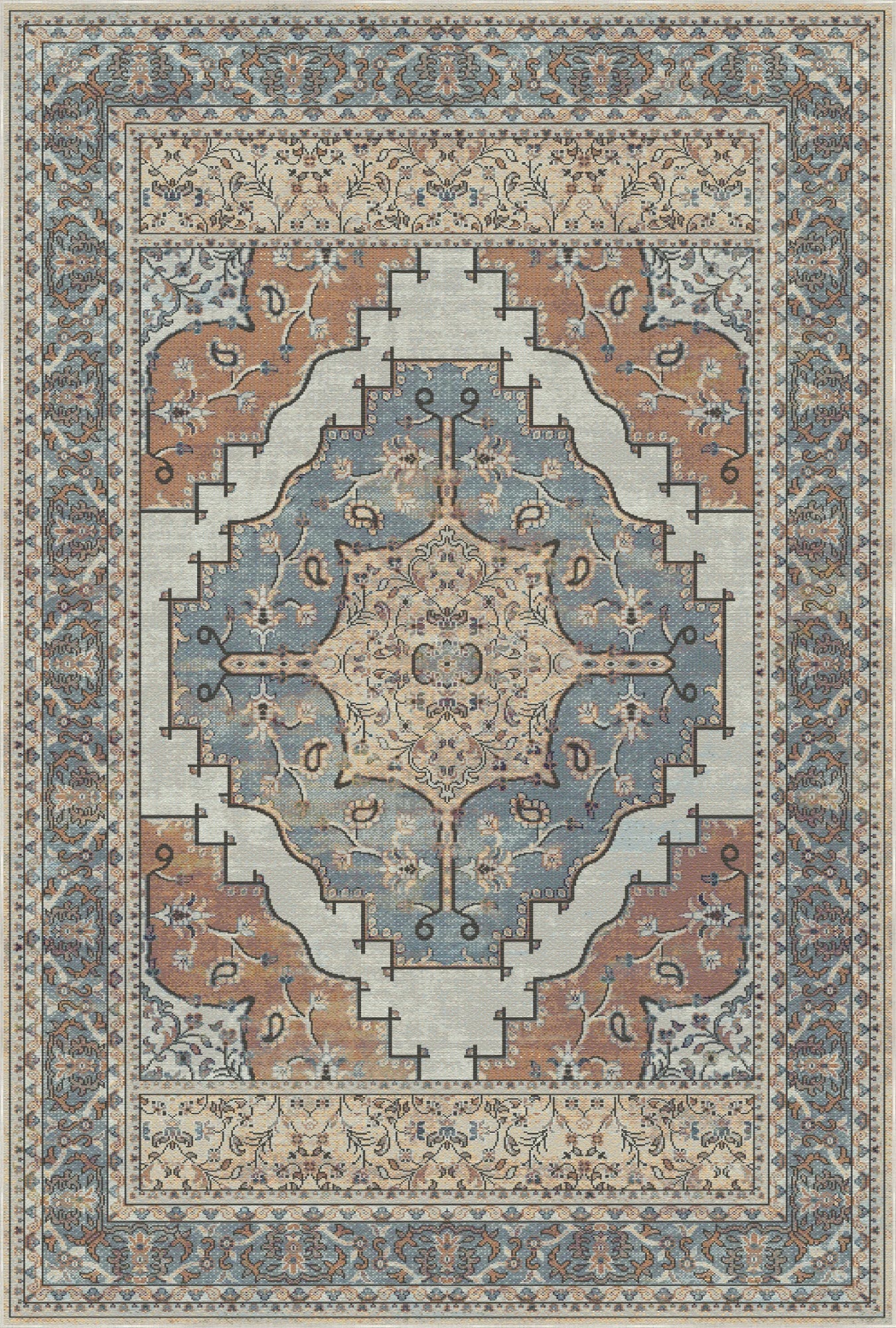 Loom Oasis Paisley Floral Rug