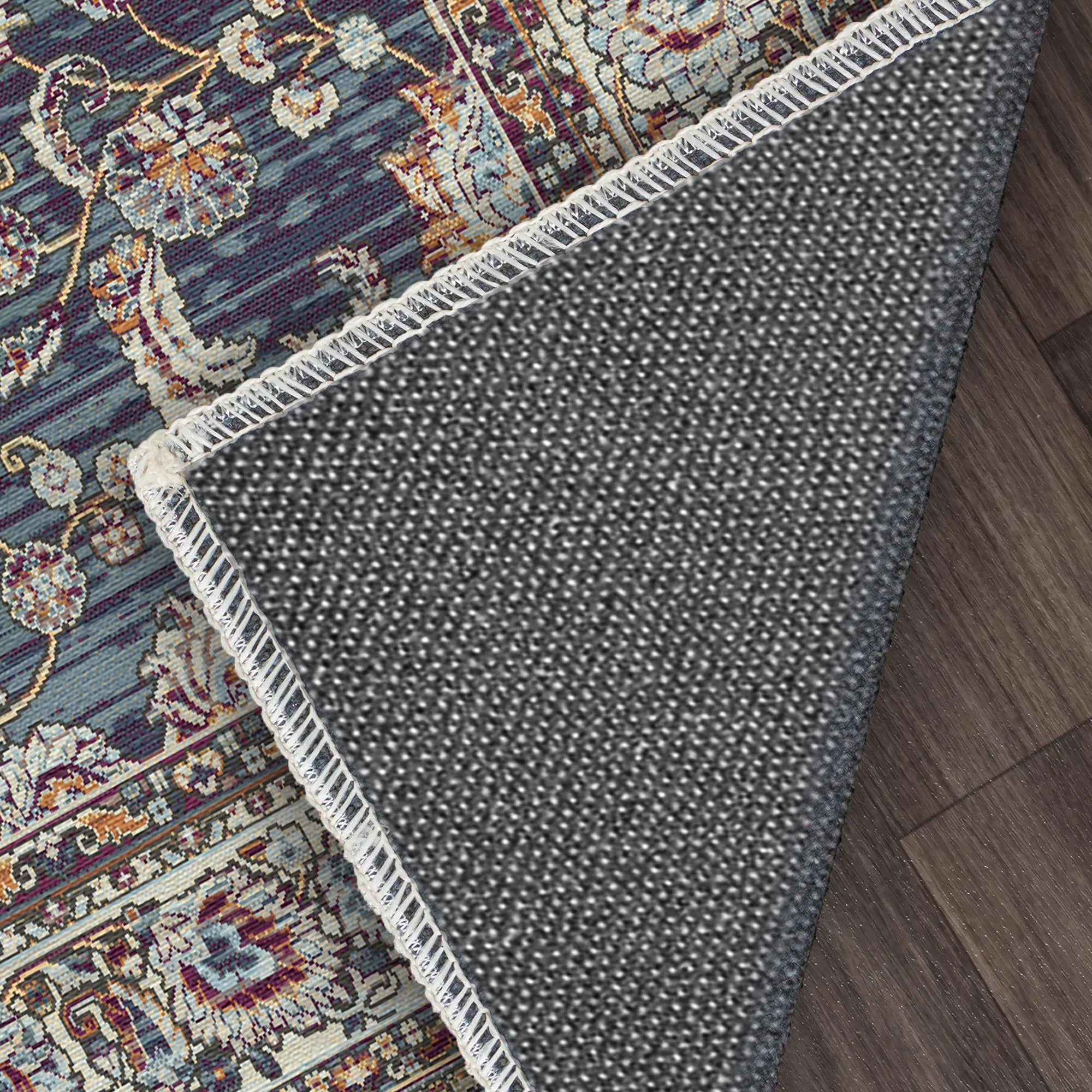 Royal Vine Indigo Floral Rug