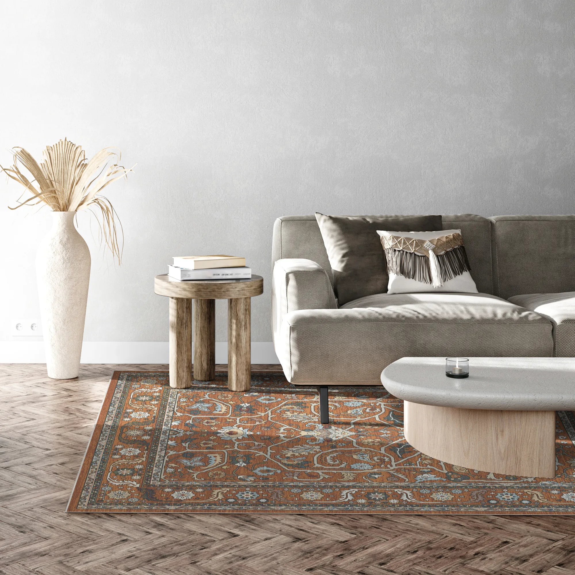 Imperial Vine Saffron Palace Rug