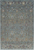 Antique Azure Meadow Floral Rug 