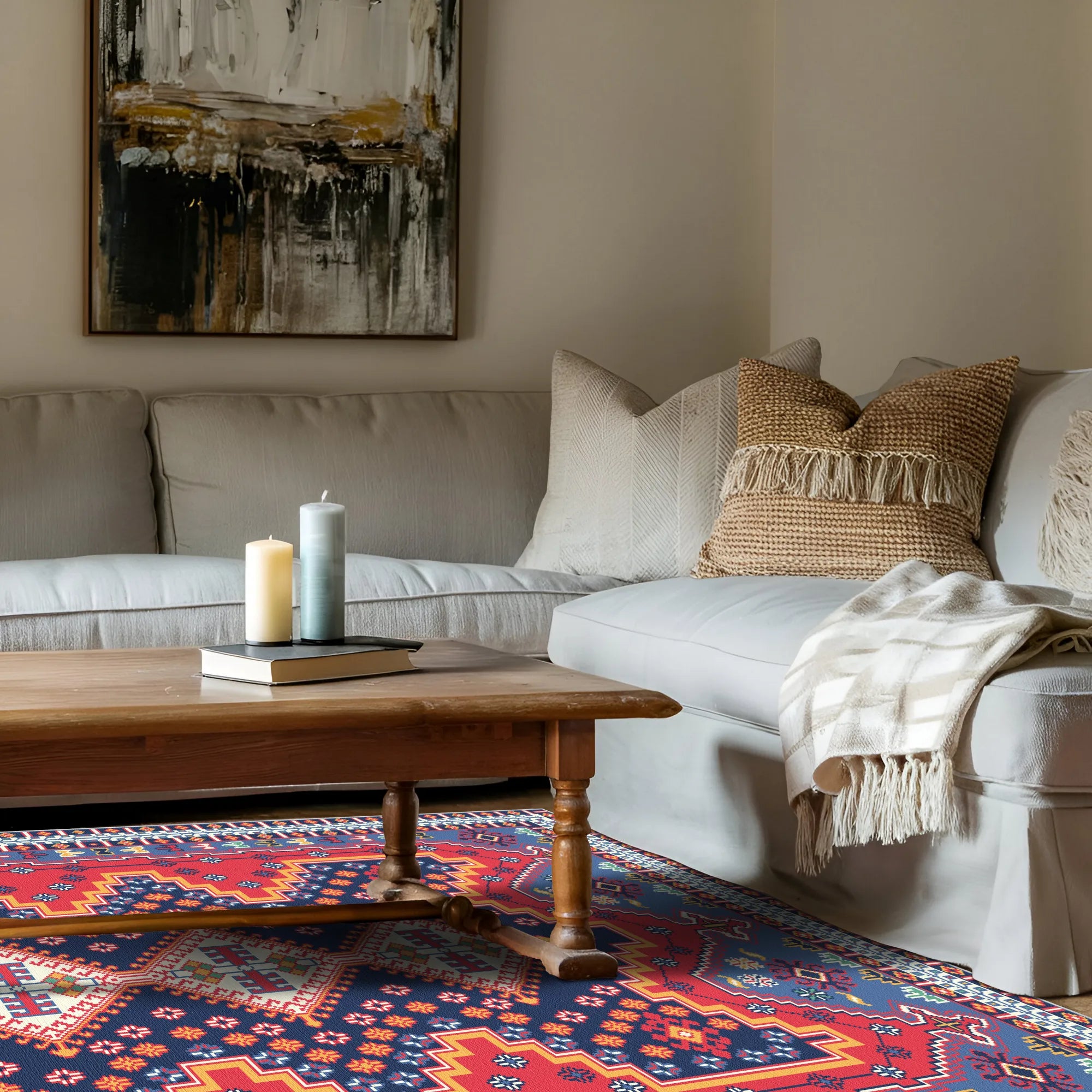 Ararat Vivid Geometric Tribal Rug
